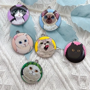 Jewelry Making Jewelry - 10pcs cartoon animal cat enamel jewelry