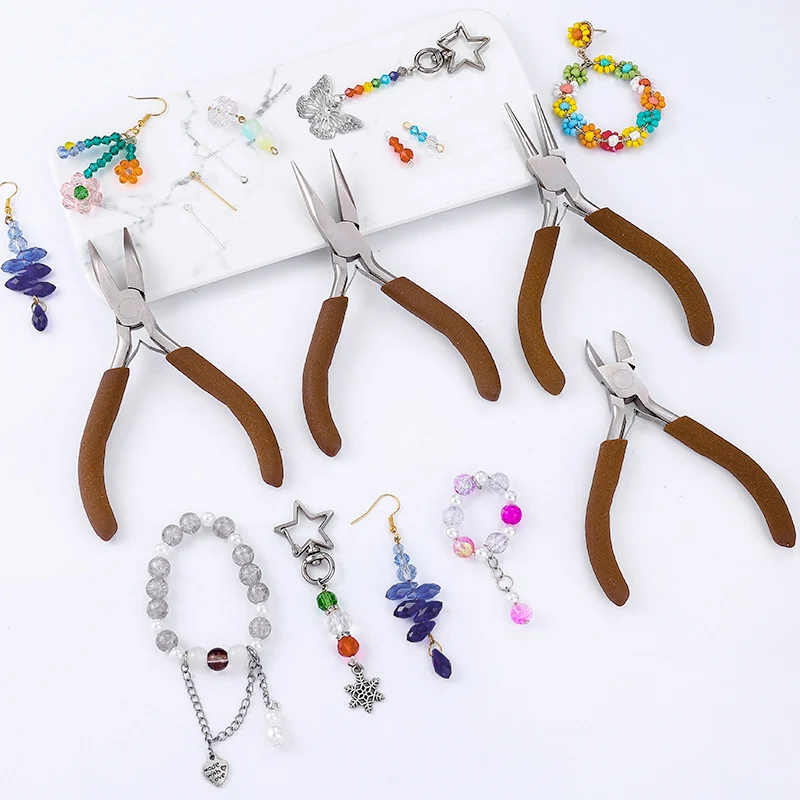 Jewelry Making Using Beads - Needle Nose Pliers Round Nose Pliers