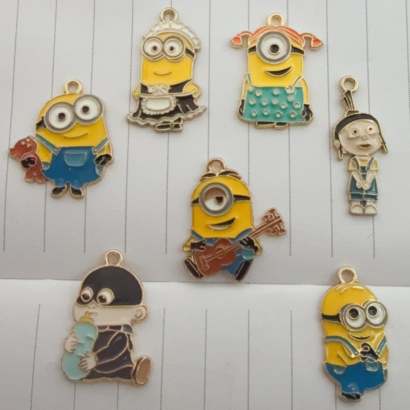 Jewelry Making Jewelry - 10pcs alloy drip oil cartoon pendant,