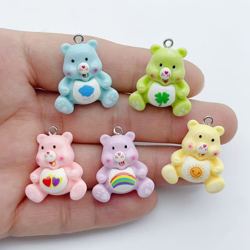 Jewelry Making Resin - 10pcs cartoon animal charm pendant DIY