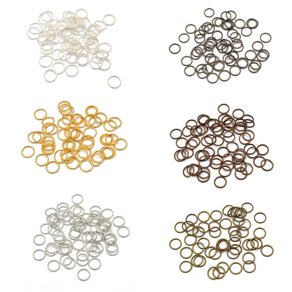 Jump Ring Assorted - 50-500Pcs 3-18mm Loop Key Split Clasp