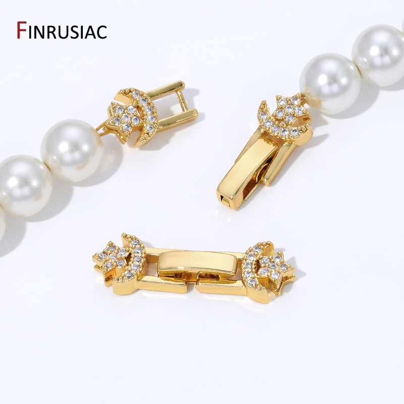 Jewelry Making With Beads - 18K Gold Plated Brass Pearl Clasp