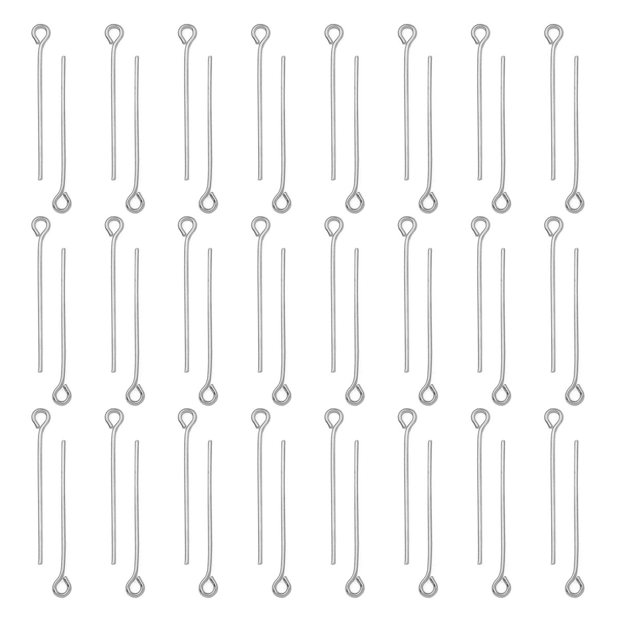 Jewelry Making Basics - 100Pcs/Lot Stainless Steel Eye Pins Diy