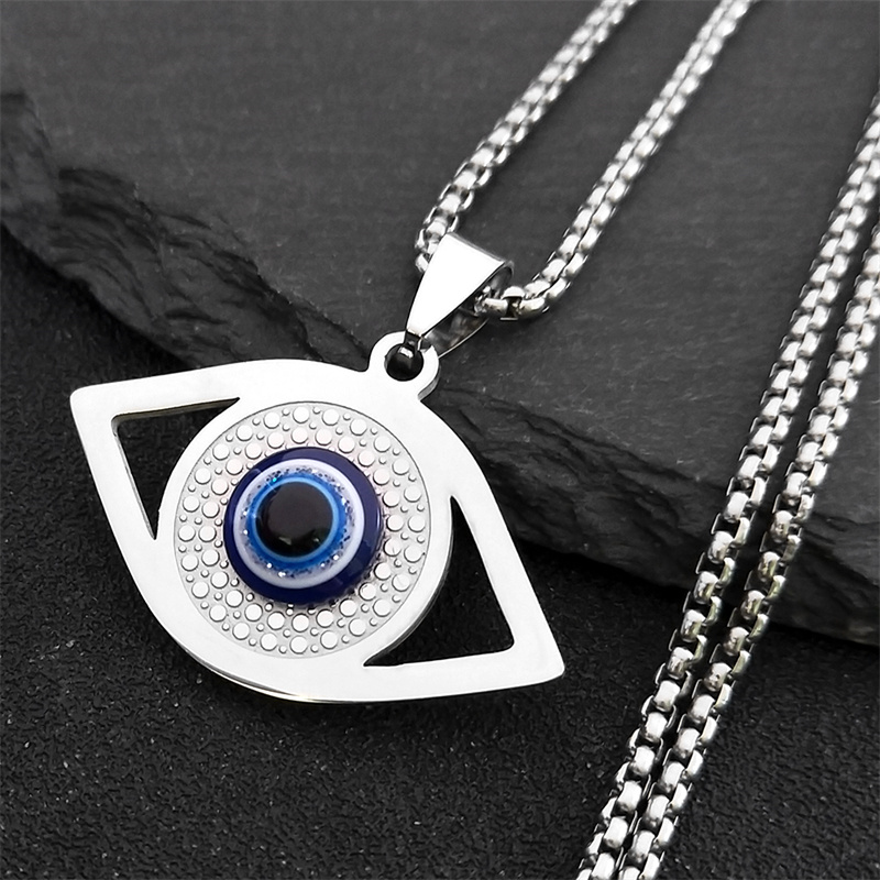 Jewelry Making Jewelry - Islam Hamsa Evil Blue Eye Necklace