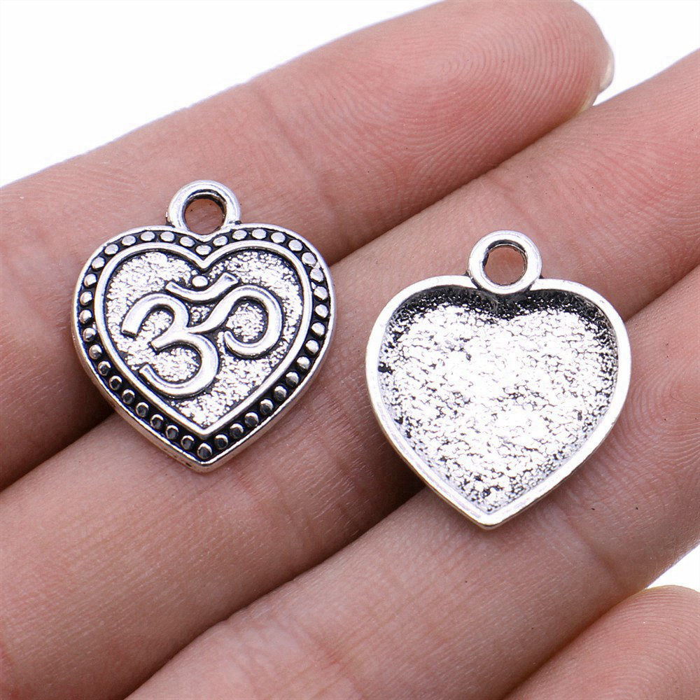 Jewelry Making The Well - Om Yoga Meditation Symbol Charm Pendant