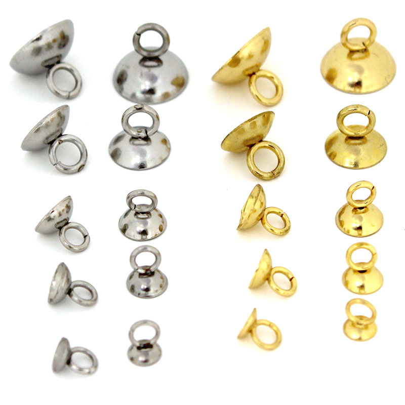 Jewelry Making With Beads - 20Pcs 4/5/6/8/10mm Stainless Steel Beads End