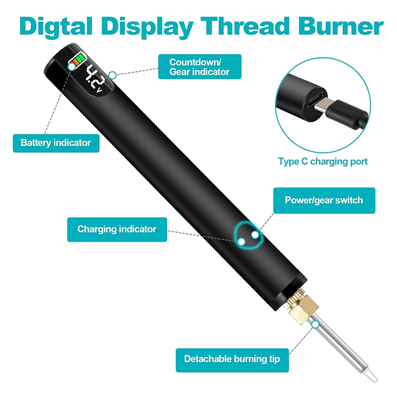 Rechargeable Thread Burner Kit - Jewelry Making Zapper ulasan dan harga