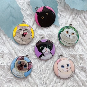 10pcs cartoon animal cat ename - Jewelry Making Jewelry ulasan dan harga