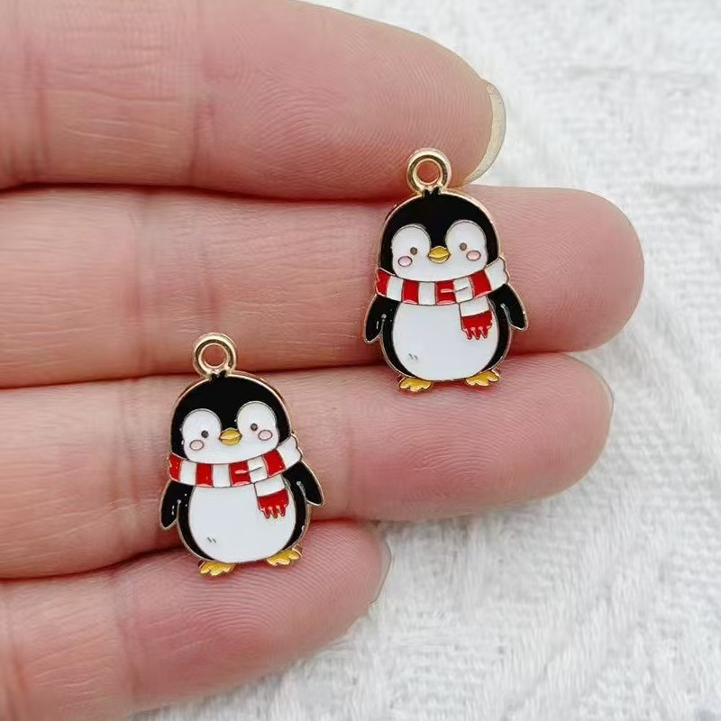 10pcs Cartoon Penguin Panda DI - Jewelry Making Jewelry ulasan dan harga