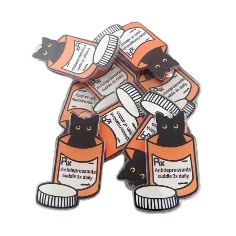 10pcs acrylic medicine cat pen - Jewelry Making Jewelry ulasan dan harga
