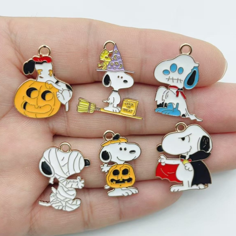 10Pcs Cute Halloween Cartoon P - Jewelry Making Jewelry ulasan dan harga