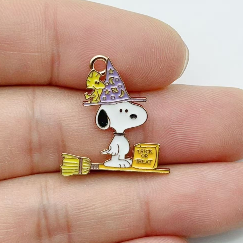 10Pcs Cute Halloween Cartoon P - Jewelry Making Jewelry ulasan dan harga