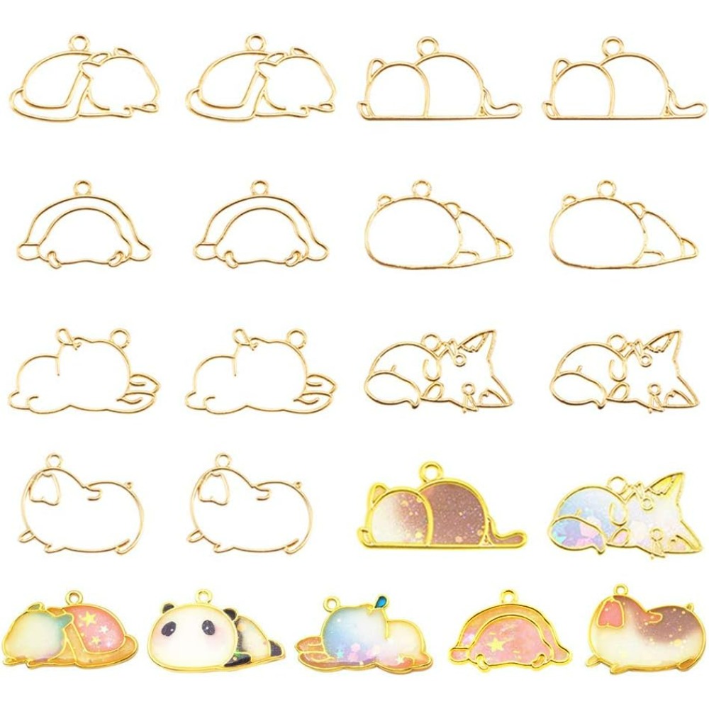 14pcs Hibernator Theme Open Be - Jewelry Making Resin ulasan dan harga
