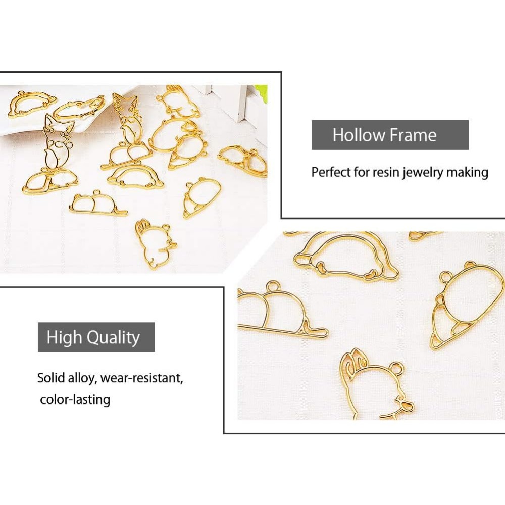 14pcs Hibernator Theme Open Be - Jewelry Making Resin ulasan dan harga