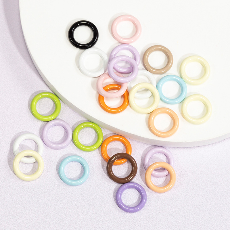 50pcs 9mm Mix Color Soldered C - Jump Ring Assorted ulasan dan harga