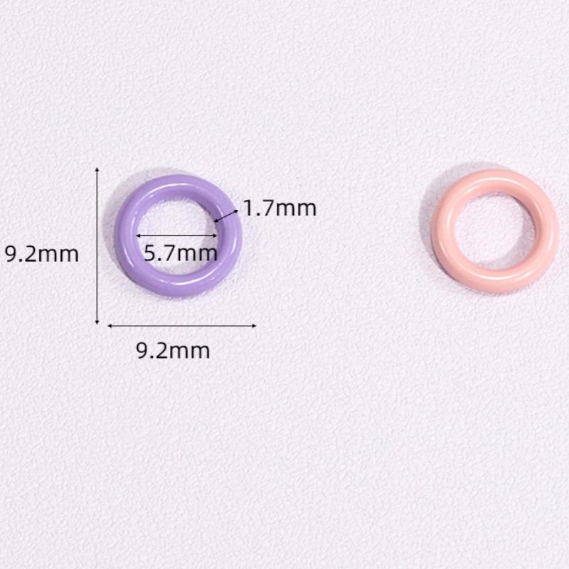 50pcs 9mm Mix Color Soldered C - Jump Ring Assorted ulasan dan harga