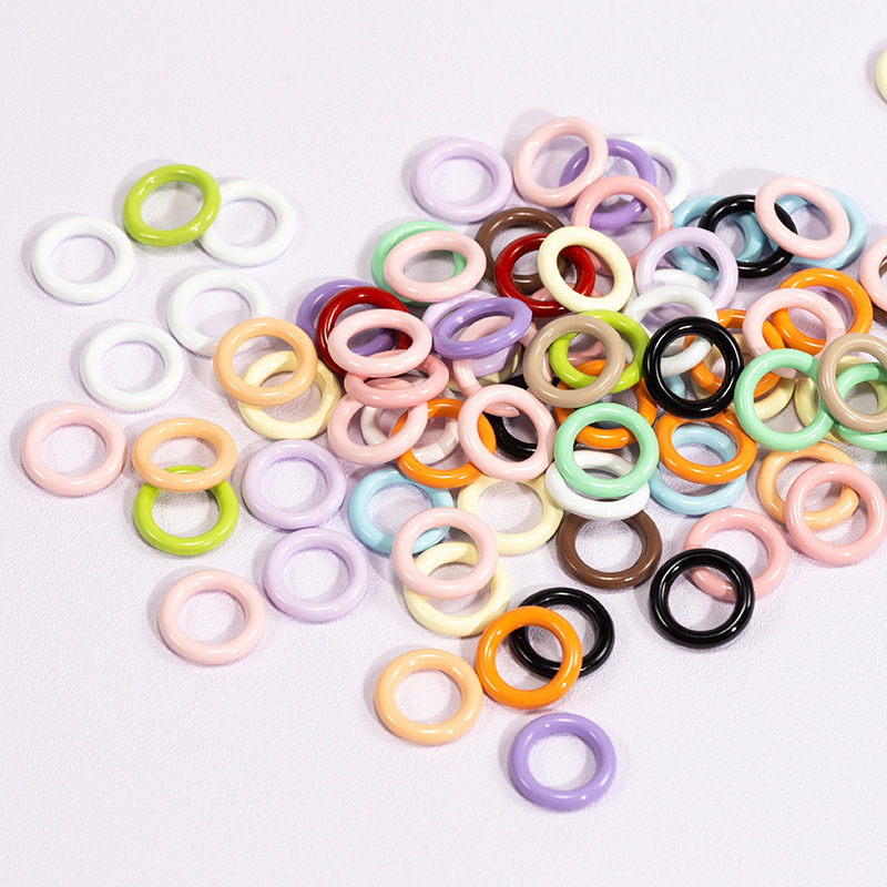 50pcs 9mm Mix Color Soldered C - Jump Ring Assorted ulasan dan harga