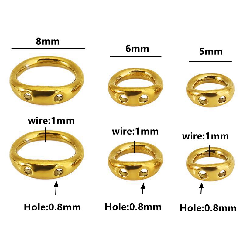 30pcs 5/6/8mm Stainless Steel  - Jewelry Making With Beads ulasan dan harga