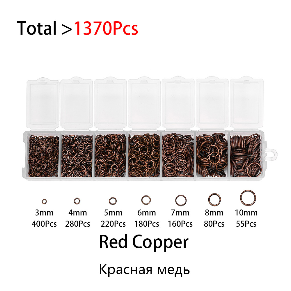 1370Pcs Mixed Size Metal Open  - Jump Ring Assorted ulasan dan harga