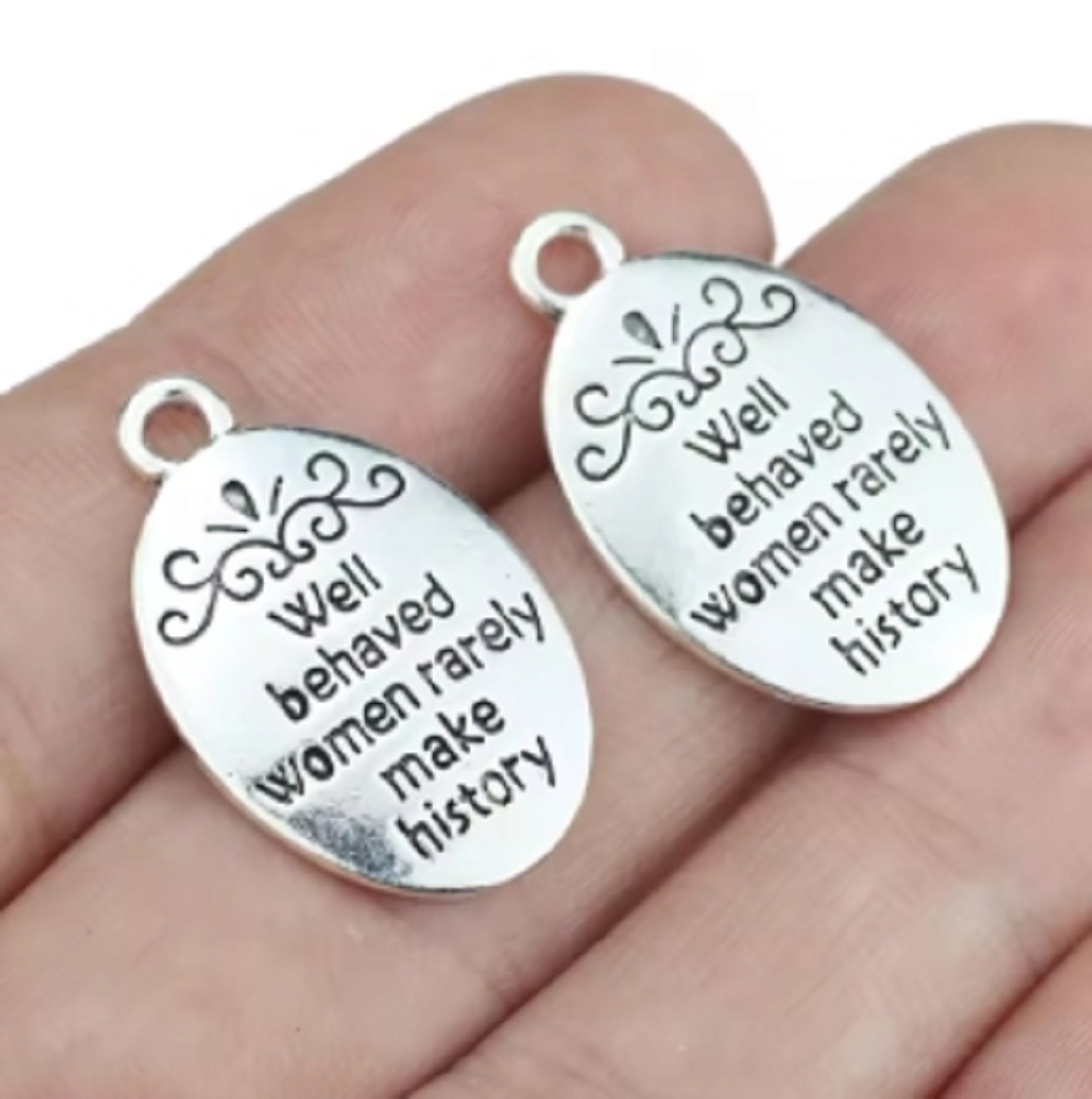 10 Pcs/Lot Oval Antique Silver - Jewelry Making The Well ulasan dan harga