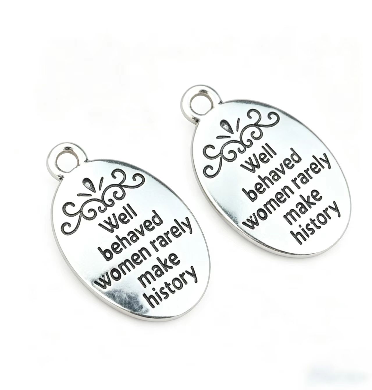 10 Pcs/Lot Oval Antique Silver - Jewelry Making The Well ulasan dan harga