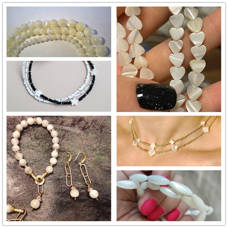 Natural Freshwater Mother of P - Jewelry Making Using Beads ulasan dan harga