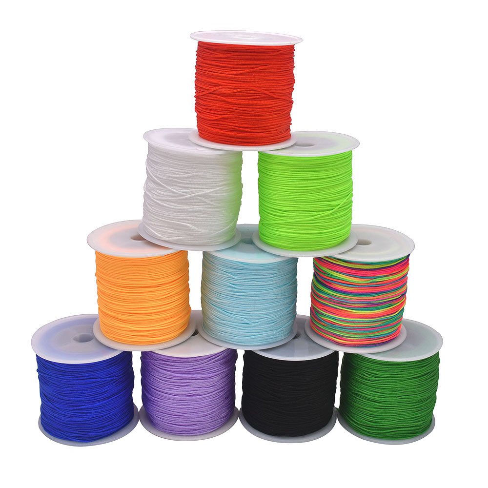 100Yards Craft Nylon Satin Cor - Jewelry Making Using Beads ulasan dan harga