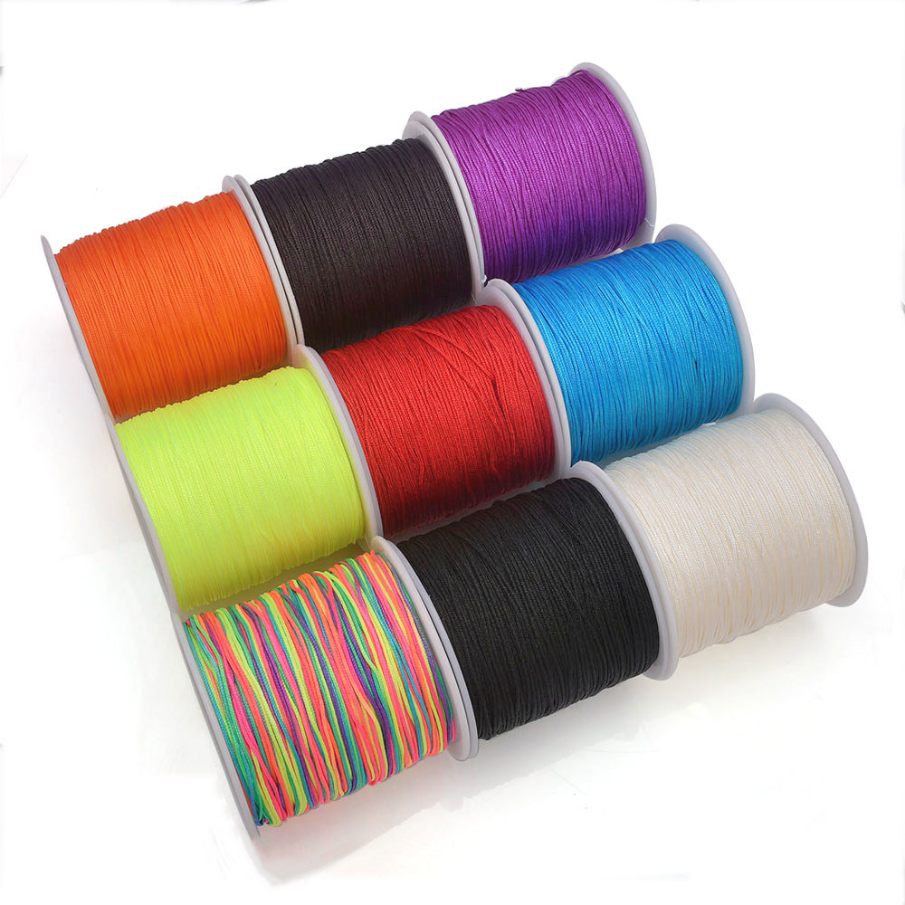 100Yards Craft Nylon Satin Cor - Jewelry Making Using Beads ulasan dan harga