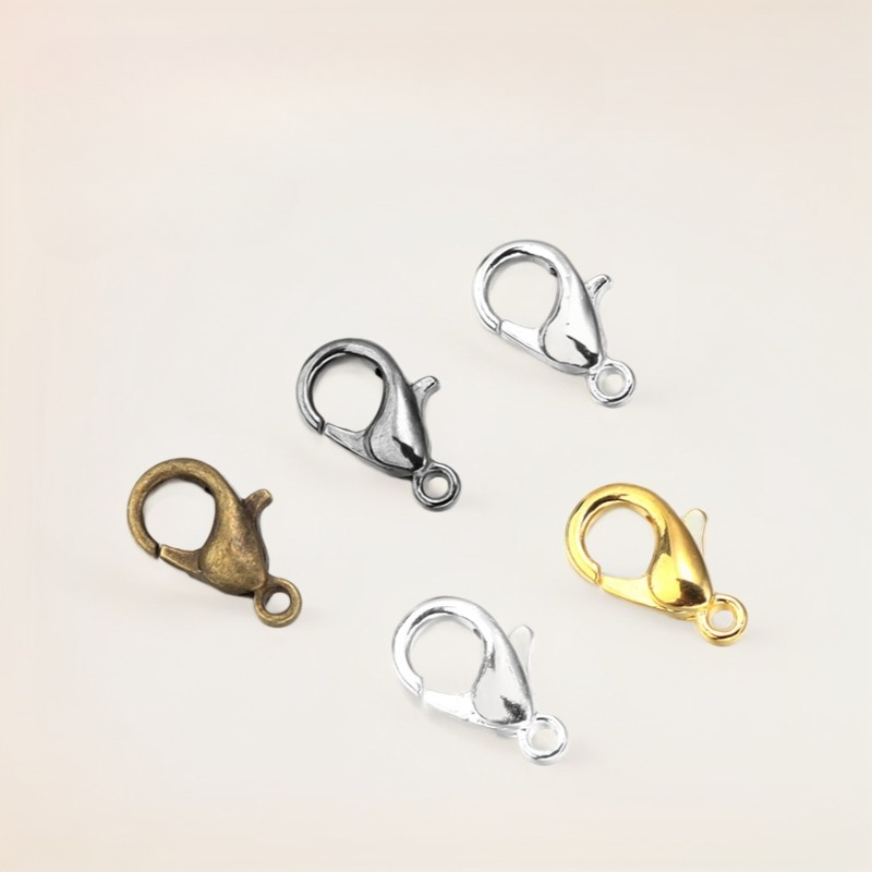 100pcs 9 12 14mm Zinc Alloy Lo - Jewelry Making Metal Supplies ulasan dan harga