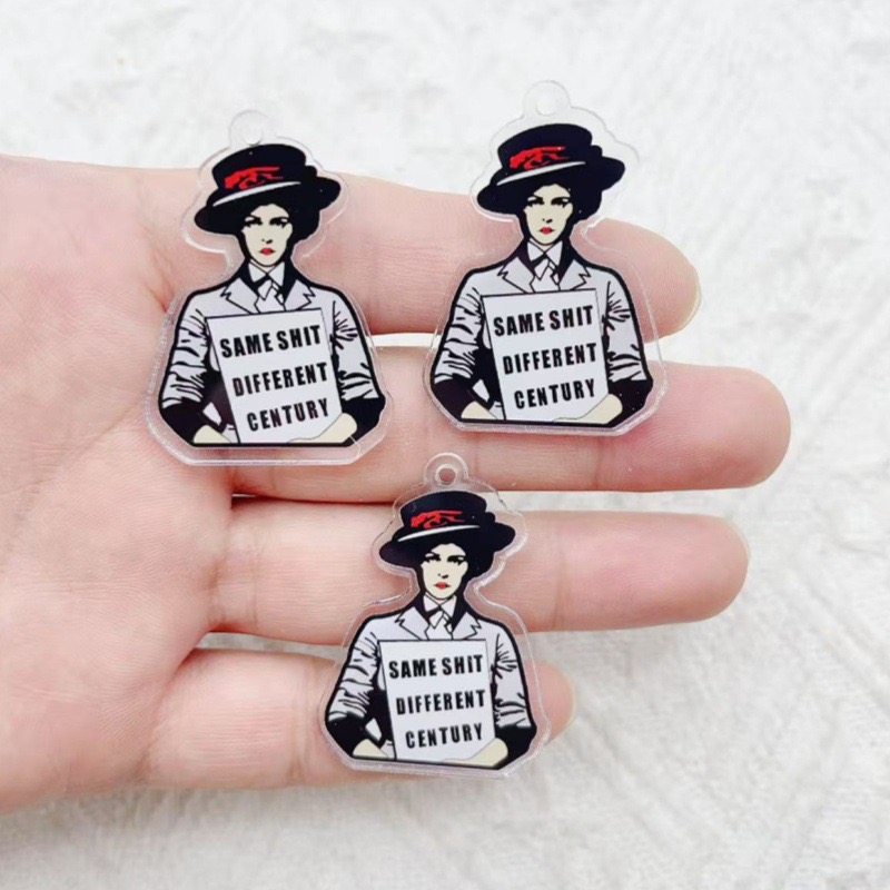 10pcs Acrylic Runner English P - Jewelry Making Jewelry ulasan dan harga