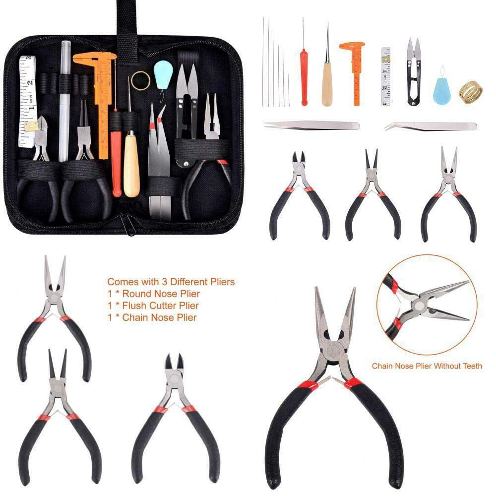 19Pcs Professional Accessories - Jewelry Making Kit Professional ulasan dan harga