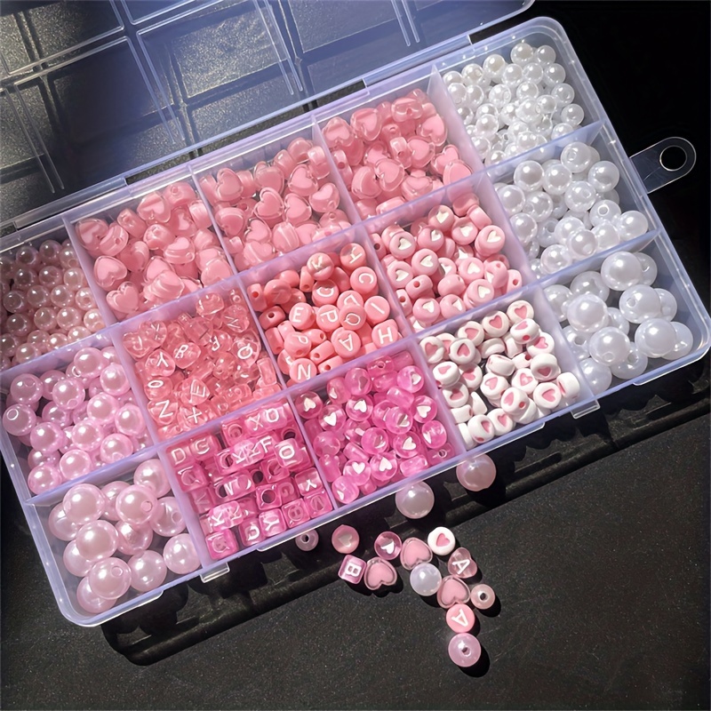 10-piece pink alphabet box, ac - Jewelry Making Basics ulasan dan harga