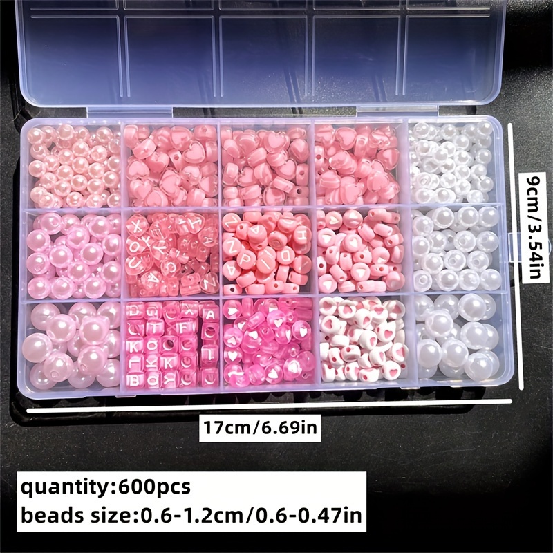10-piece pink alphabet box, ac - Jewelry Making Basics ulasan dan harga