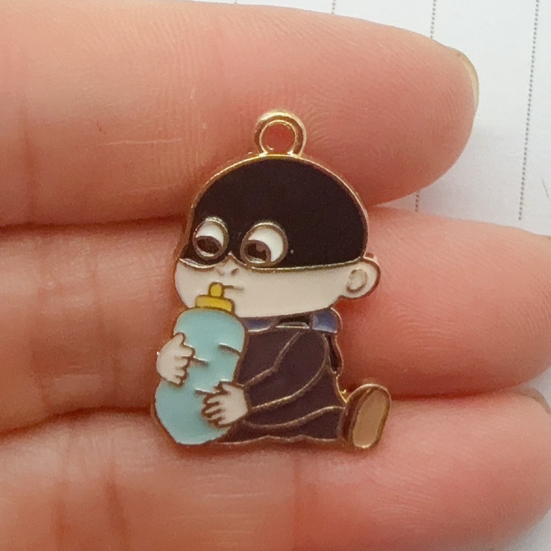 10pcs alloy drip oil cartoon p - Jewelry Making Jewelry ulasan dan harga