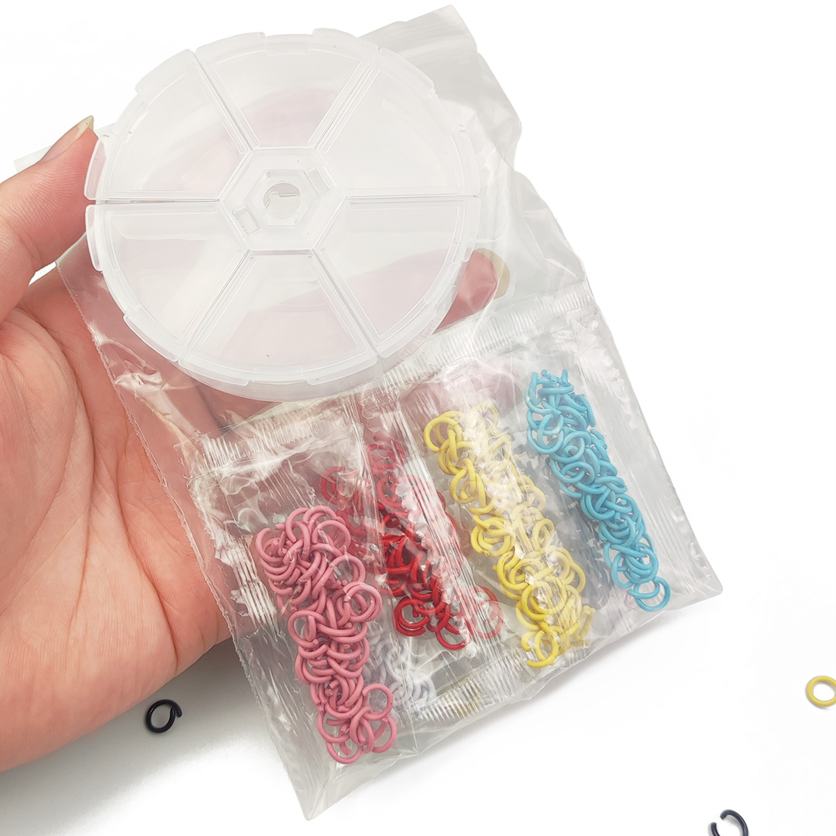 87g Colorful Mixed Colors Zinc - Jump Ring Assorted ulasan dan harga
