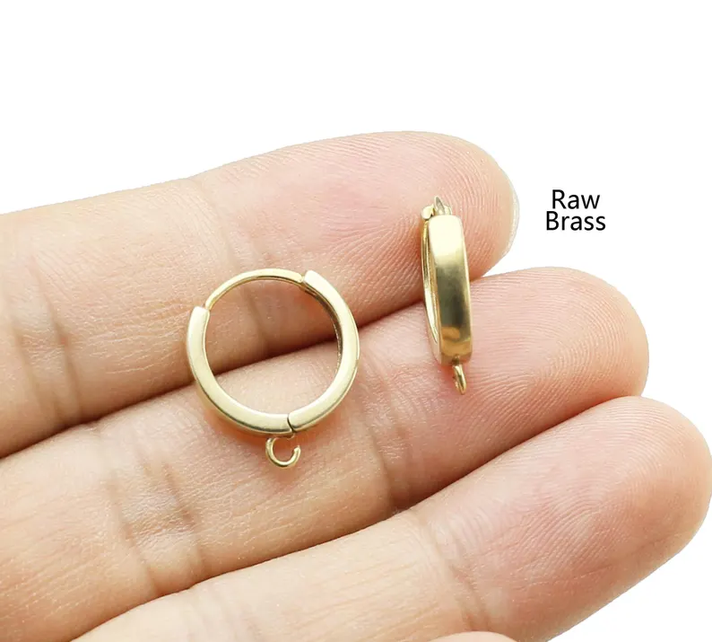 10pcs Brass Ear Hoops, Leverba - Jewelry Making Metal Supplies ulasan dan harga