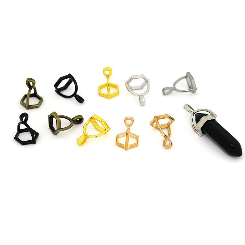 20Pcs Hexagonal Gemstone Cap N - Jewelry Making Parts ulasan dan harga