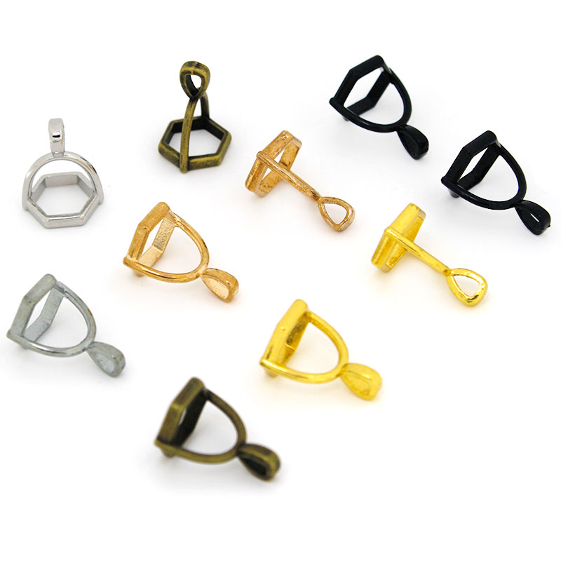 20Pcs Hexagonal Gemstone Cap N - Jewelry Making Parts ulasan dan harga