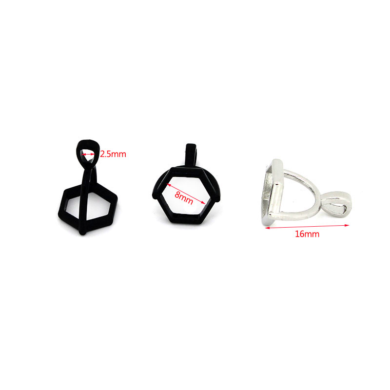 20Pcs Hexagonal Gemstone Cap N - Jewelry Making Parts ulasan dan harga