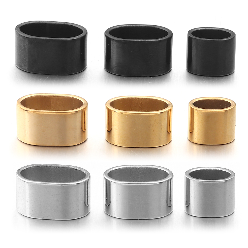 6pcs Flat Stainless Steel Tube - Jewelry Making Basics ulasan dan harga