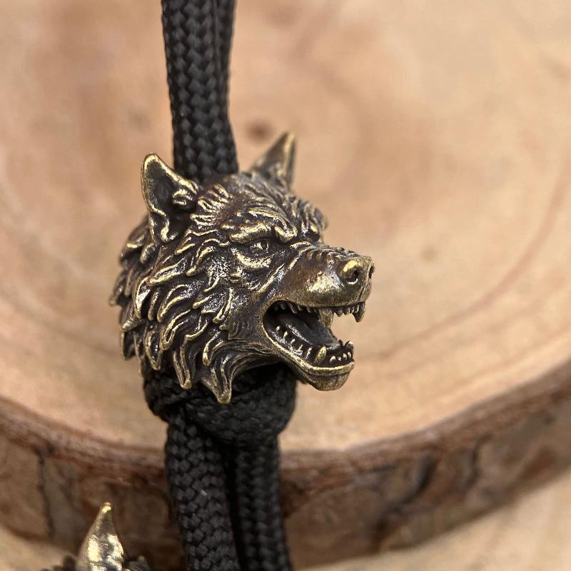 Vintage Brass Wolf Head Knight - Jewelry Making Using Beads ulasan dan harga