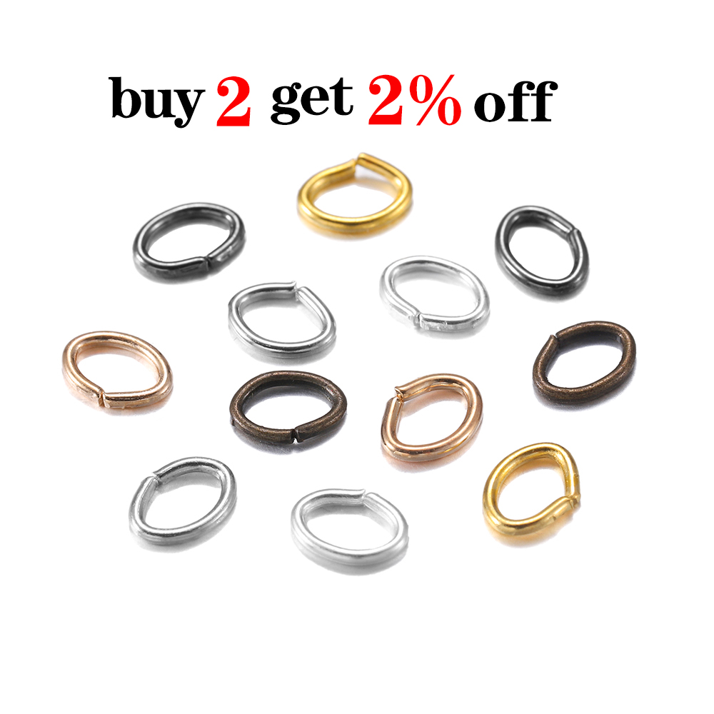 100/300pcs/lot 4-8mm Metal Mix - Jump Ring Assorted ulasan dan harga