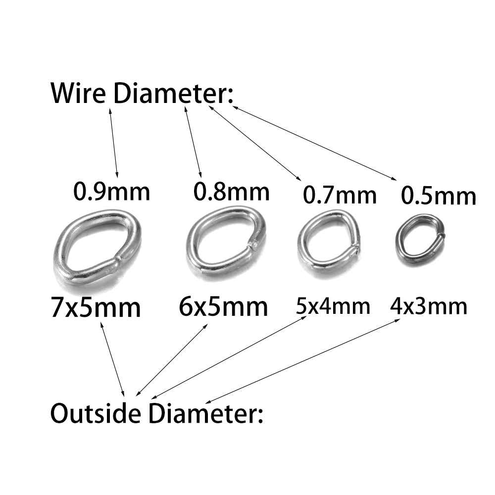 100/300pcs/lot 4-8mm Metal Mix - Jump Ring Assorted ulasan dan harga