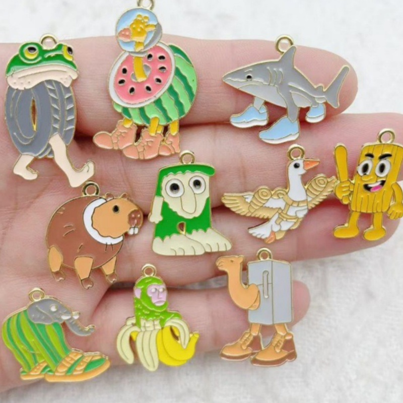 10pcs Creative Alloy Drip Oil  - Jewelry Making Jewelry ulasan dan harga