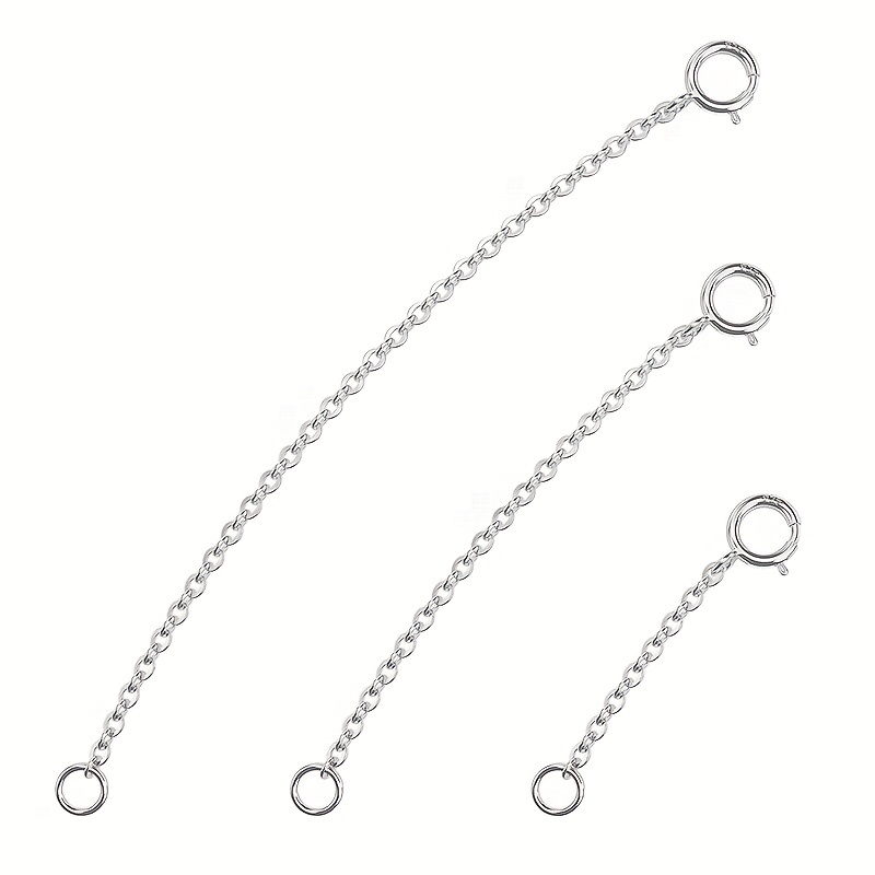 3Pcs Spring Clasp Extension Ch - Jewelry Making Metal Supplies ulasan dan harga