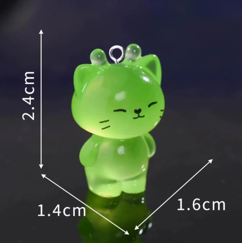 8Pcs Glow-in-the-Dark Vintage  - Jewelry Making Resin ulasan dan harga