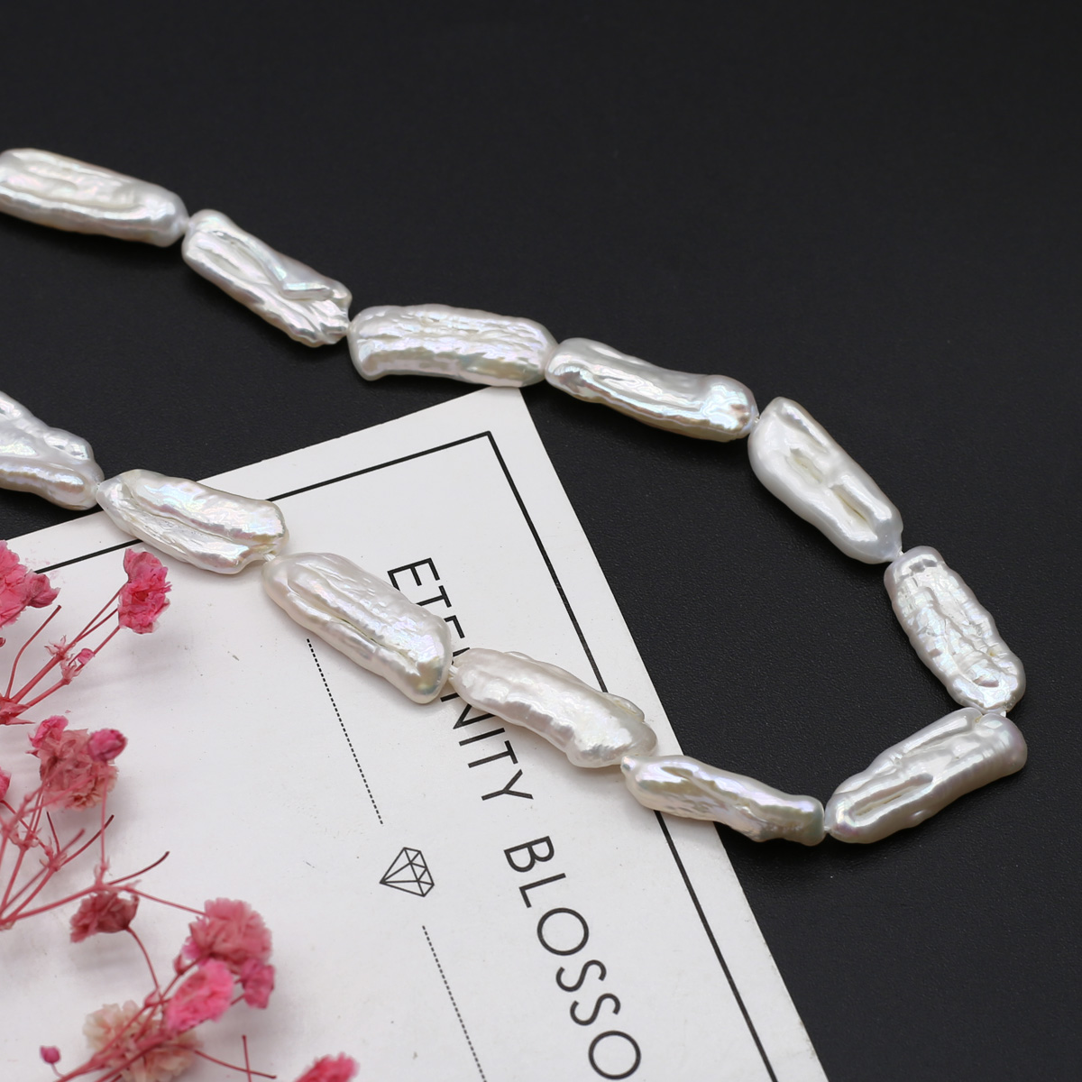 Irregular Shape Natural Freshw - Seed Bead Tube ulasan dan harga