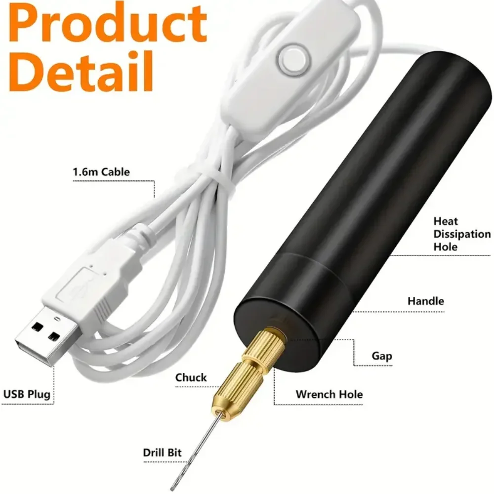 Mini Electric Drill USB Powere - Jewelry Making Kit Professional ulasan dan harga
