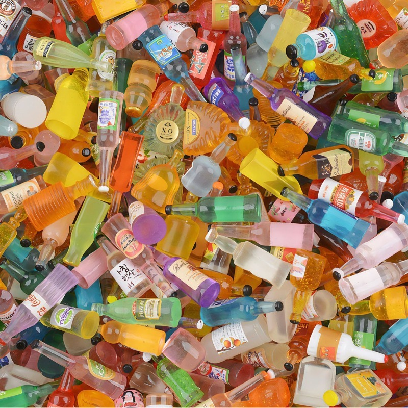 Miniature Simulated Wine Bottl - Jewelry Making Resin ulasan dan harga