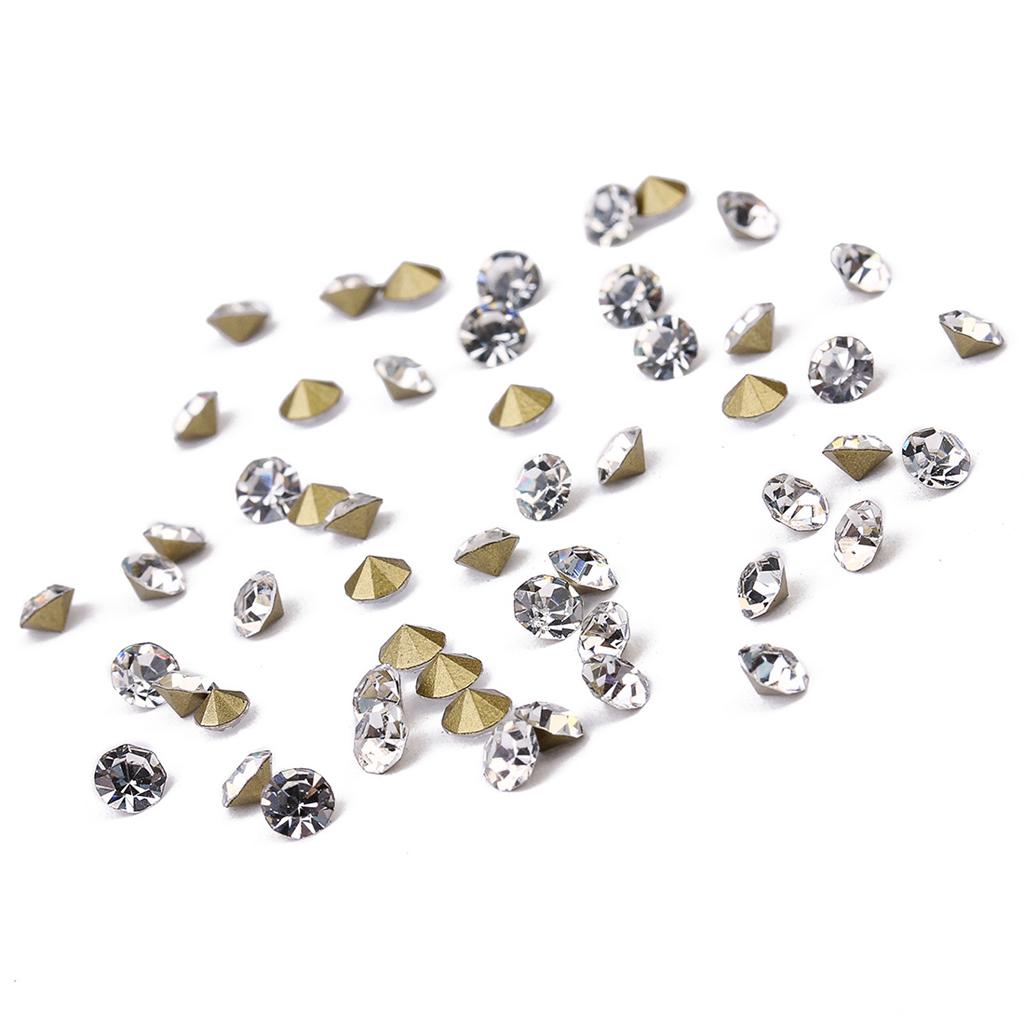 Rhinestone Beads Glass Gems Je - Jewelry Making Using Beads ulasan dan harga